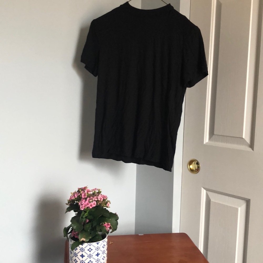 Forever 21// black mock neck tee